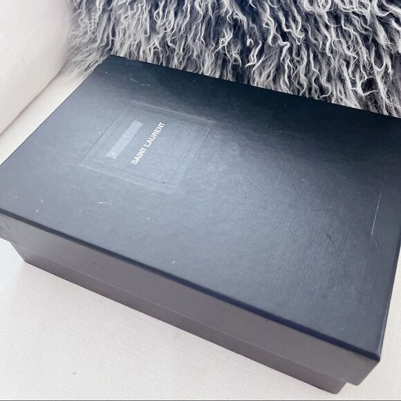 Saint Laurent Kiki 100 metallic Leather Pumps Blue Roy size 36.5 - Picture 9 of 12